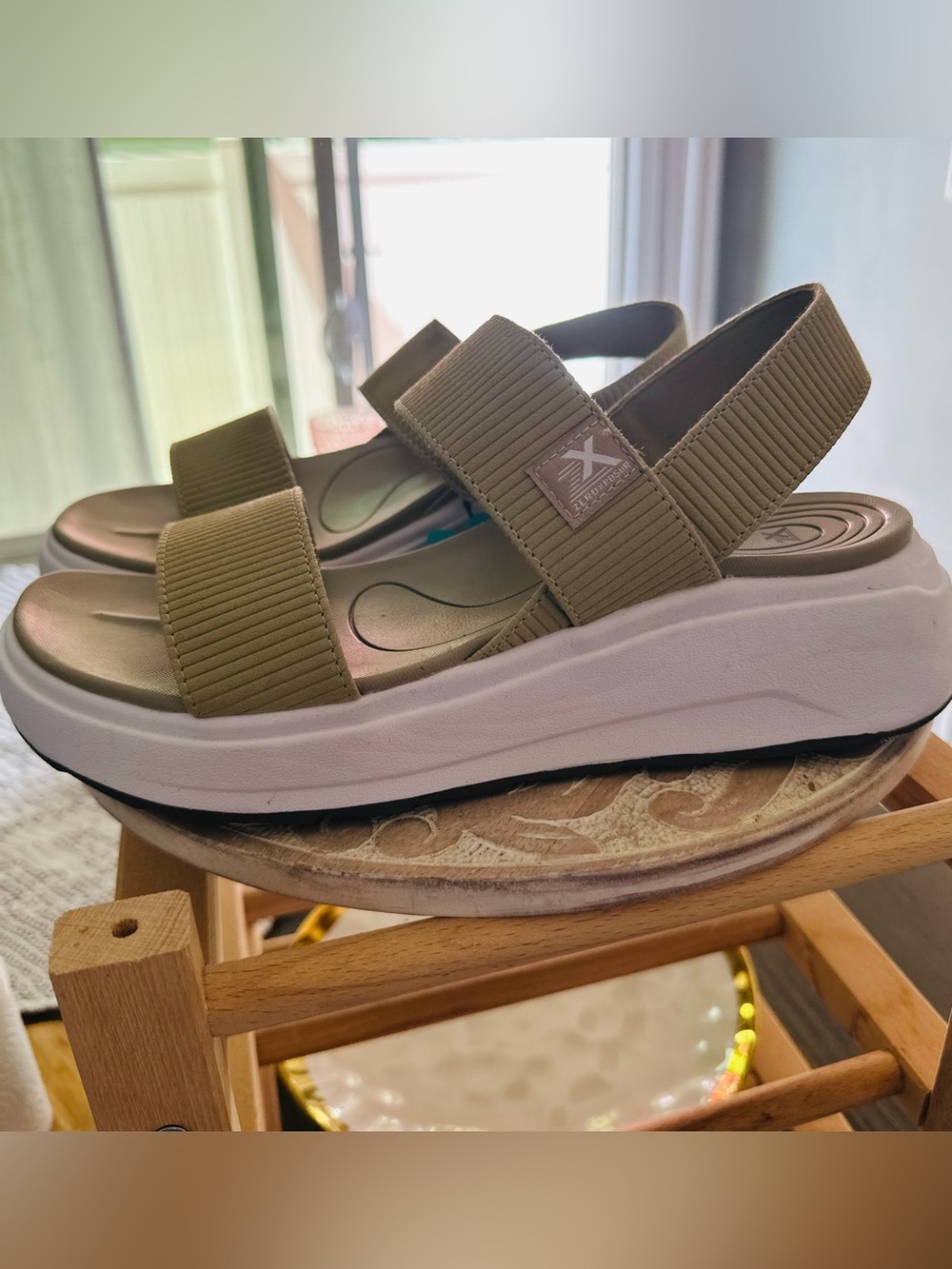 ZeroXposur Olive Platform Sport Sandals